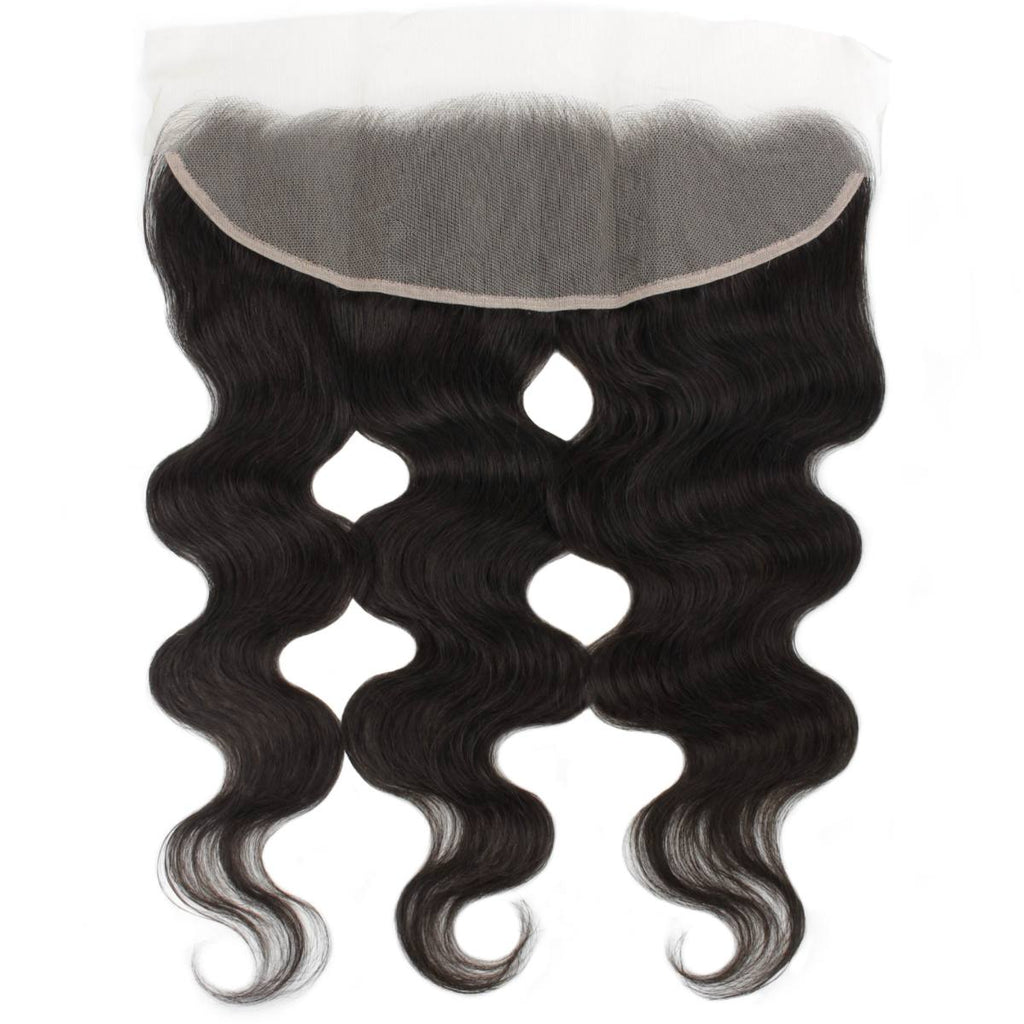 Brazilian Body Wave 13x4 Transparent Lace Human Hair Frontal Private Label