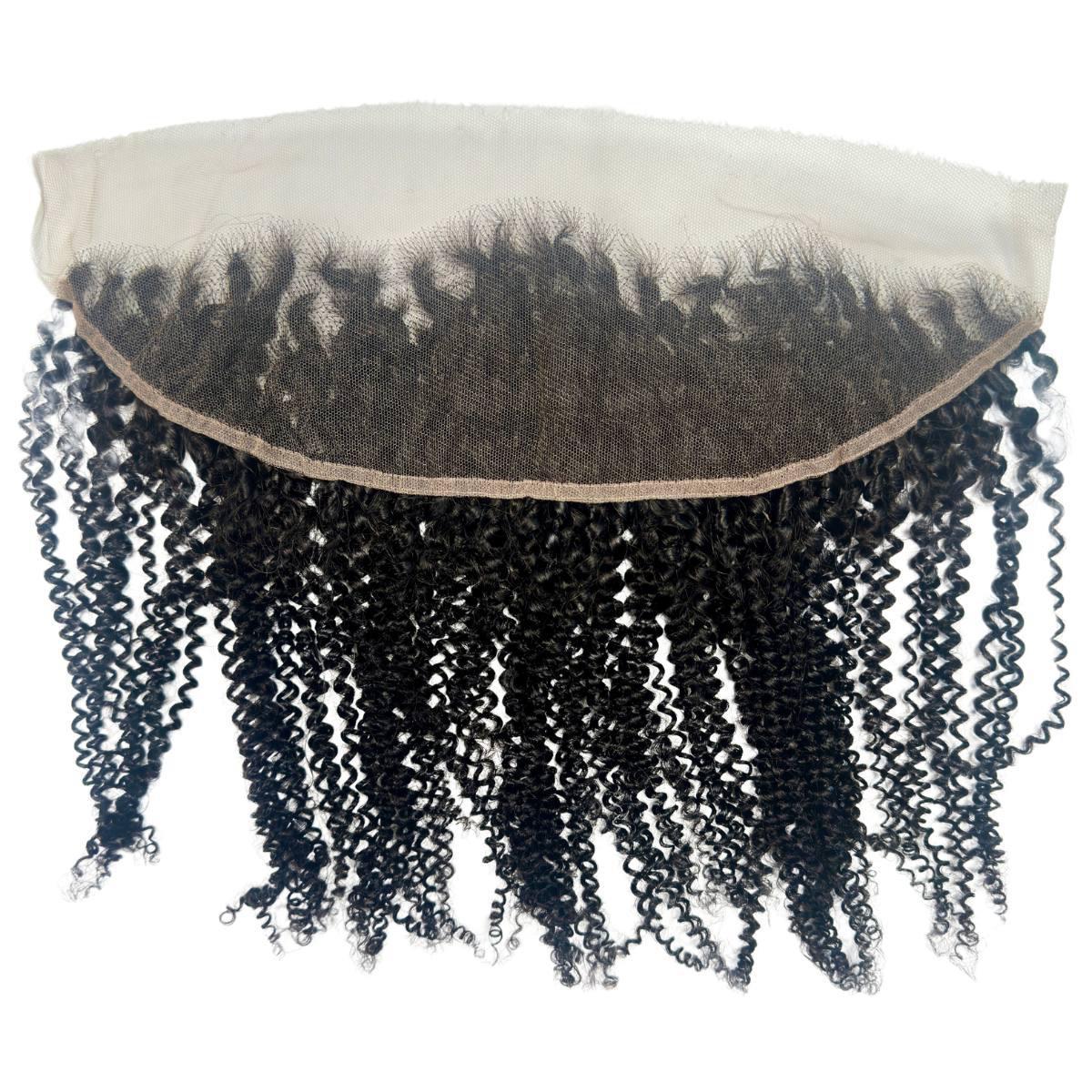 Afro Kinky 13x4 HD Lace Human Hair Frontal Private Label