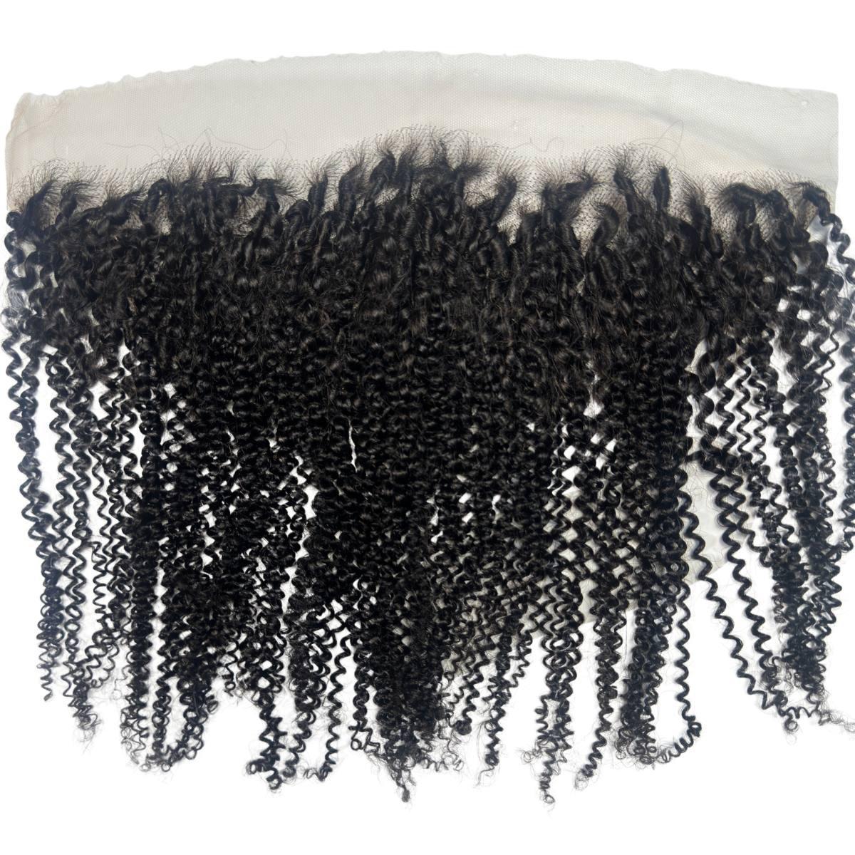 Afro Kinky 13x4 HD Lace Human Hair Frontal Private Label