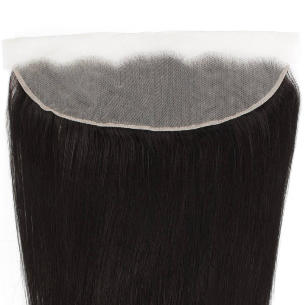 Malaysian Straight 13x4 Transparent Lace Human Hair Frontal Private Label
