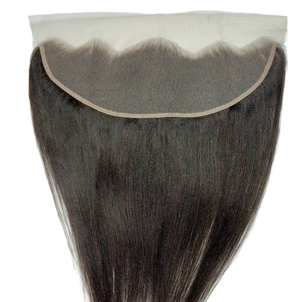 Yaki Straight 13x4 Transparent Lace Human Hair Frontal Private Label