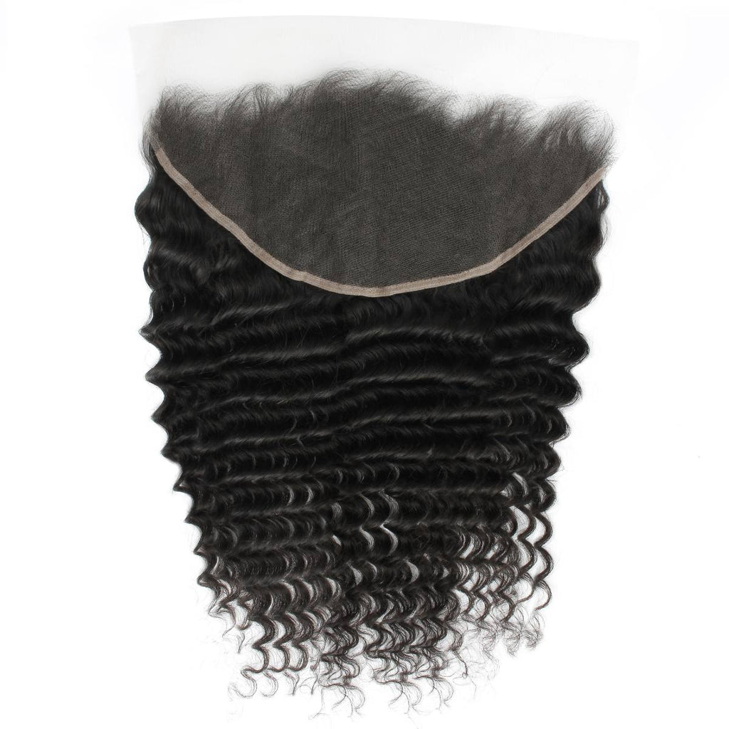 Deep Wave 13x6 HD Lace Human Hair Frontal Private Label