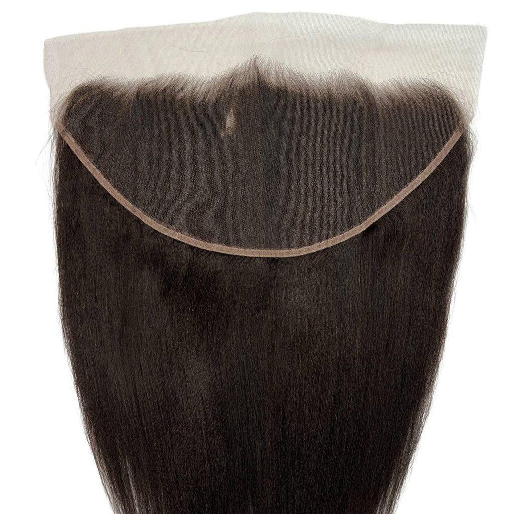 Yaki Straight 13x6 HD Lace Human Hair Frontal Private Label