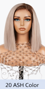 Dark Brown 24' Transparent Glueless Full HD Lace Wigs Straight Frontal Peruvian Hair Wigs