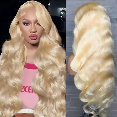30 Inch HD 13x4 Blonde Body Wave Human Hair Wig Royalessencelux