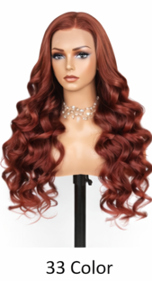 Black 24' Transparent Lace Front Wig Preplucked Long Big Wave Brazilian Human Hair Body Wave Frontal