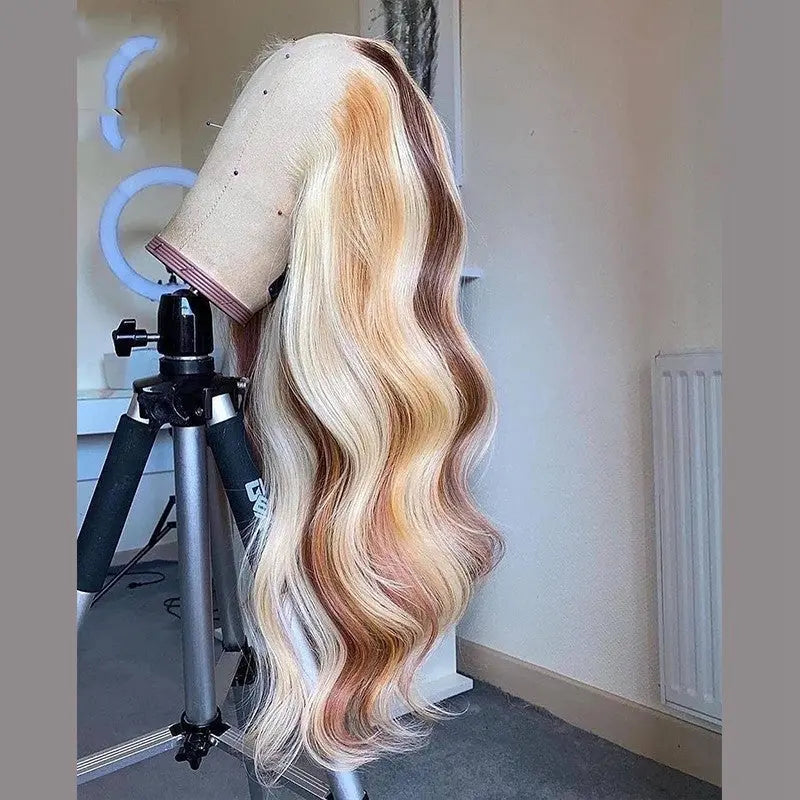 Brown Blonde Colored Human Hair WigNabea Uty My Store