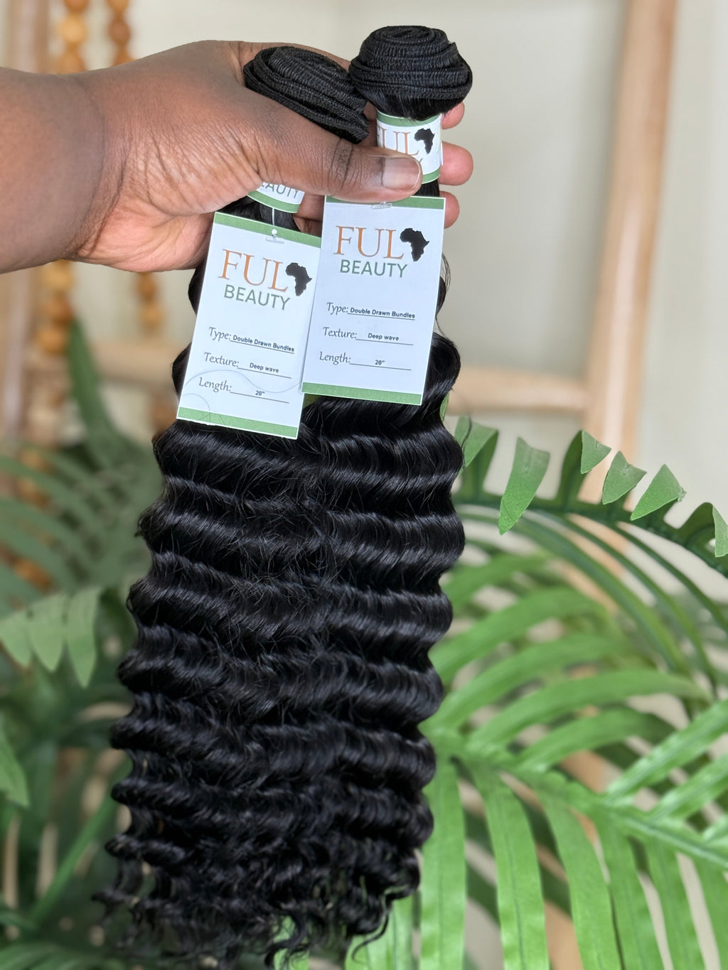 Deep Wave Wefted Bundle Fula Beauty