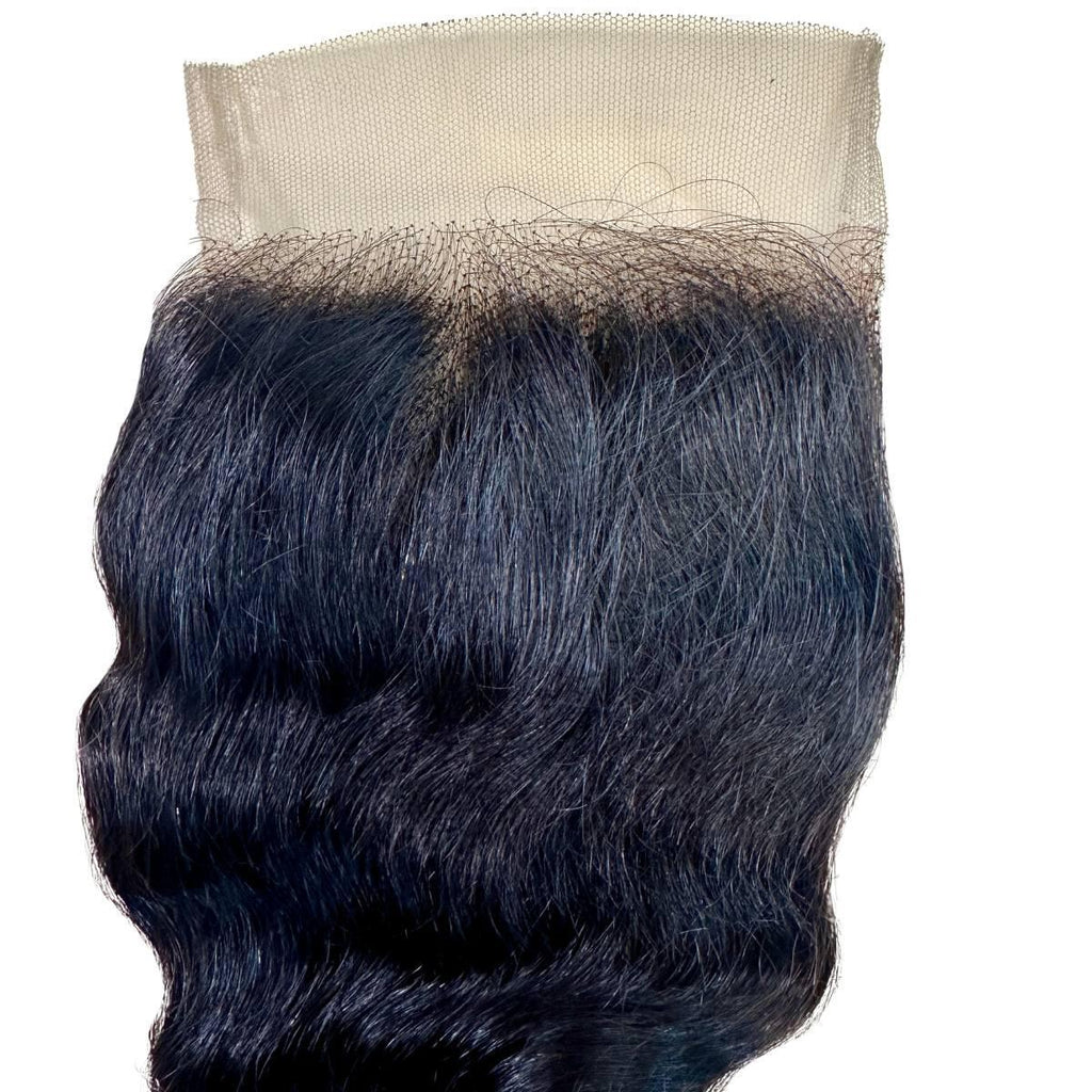Loose Wave 4x4 Transparent Lace Human Hair Closure Private Label