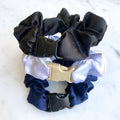 Power Trio - 3-Pack Neutral Buckle Scrunchies Bundle - No Snagging, No Tangles Buckle Scrunchies by RE.STATEMENT
