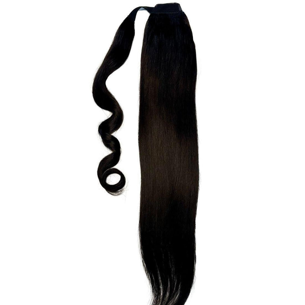 Natural Black 100% Human Hair Ponytail Extension Private Label