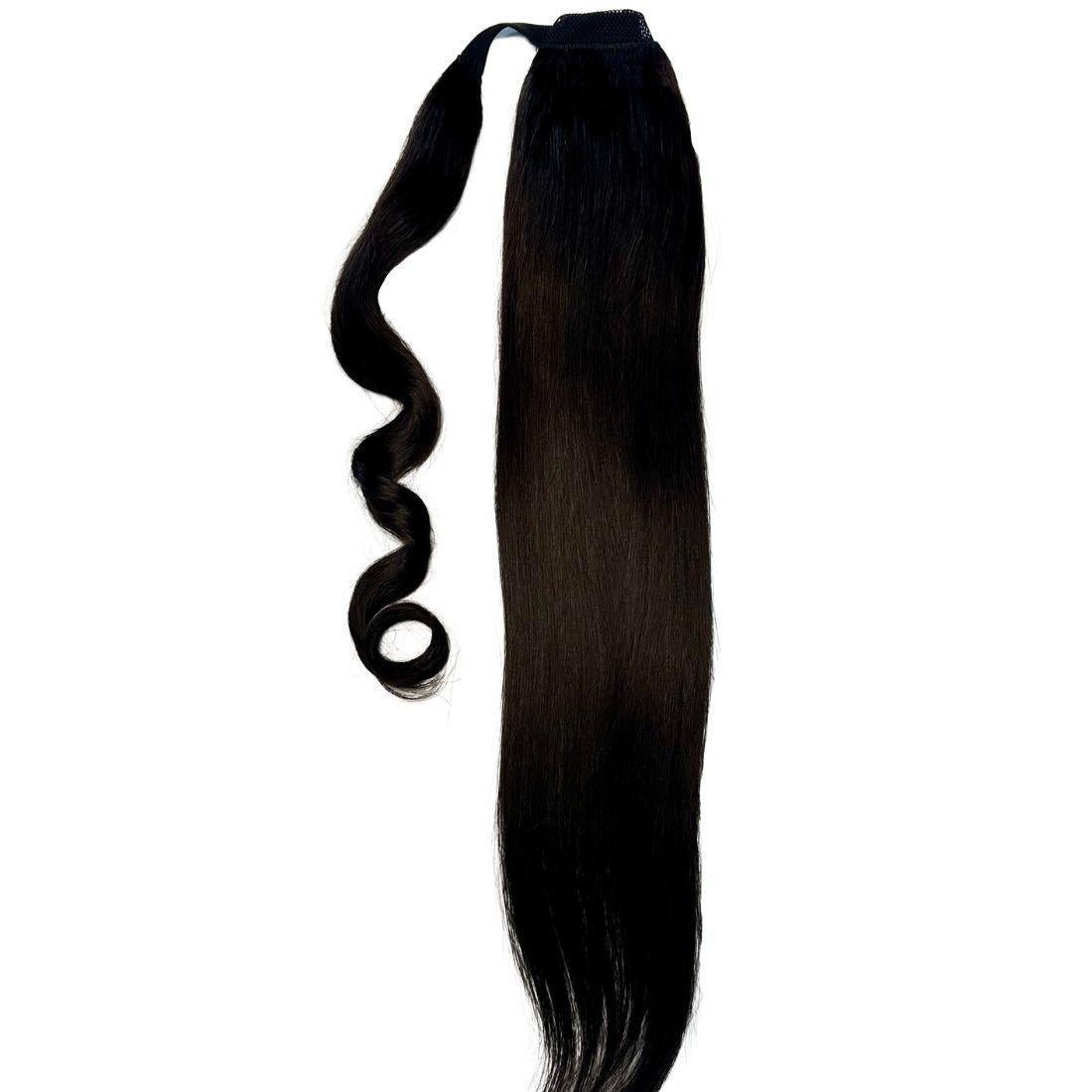 Natural Black 100% Human Hair Ponytail Extension Private Label