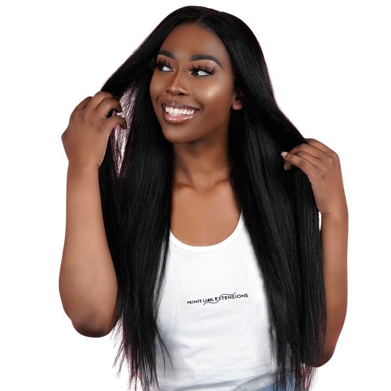 Malaysian Straight 100% Human Hair Bundles Private Label