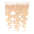 Blonde Body Wave 13x4 Transparent Lace Human Hair Frontal Private Label