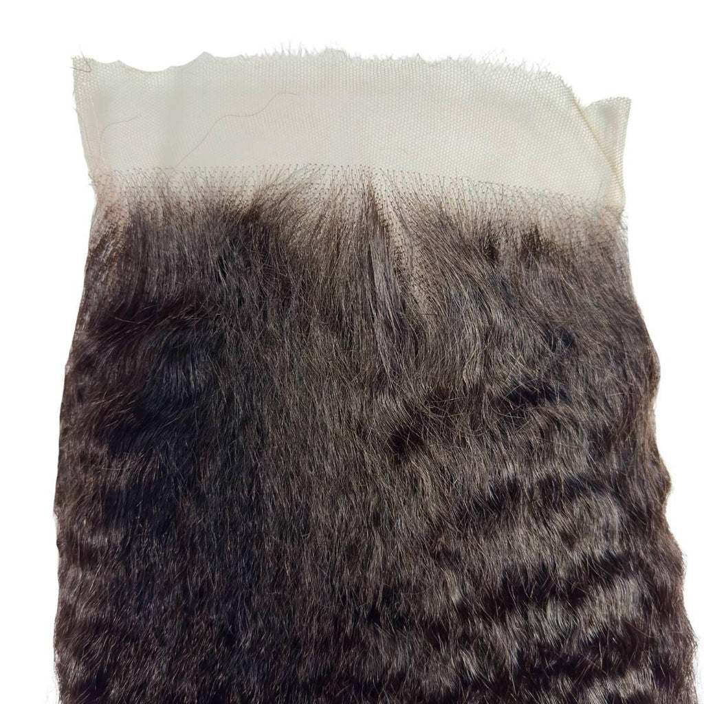 Kinky Straight 6x6 HD Lace Human Hair Closure Private Label