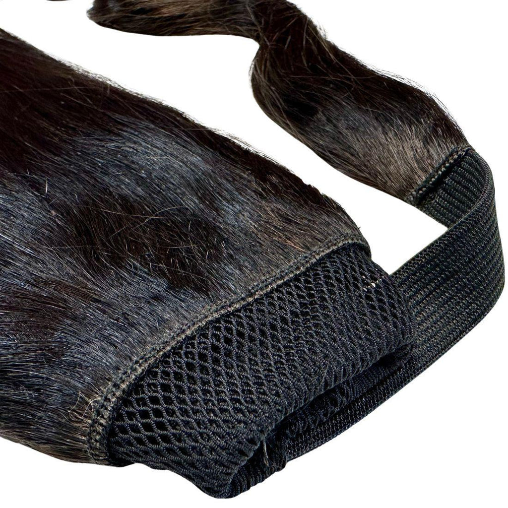 Natural Black 100% Human Hair Ponytail Extension Private Label