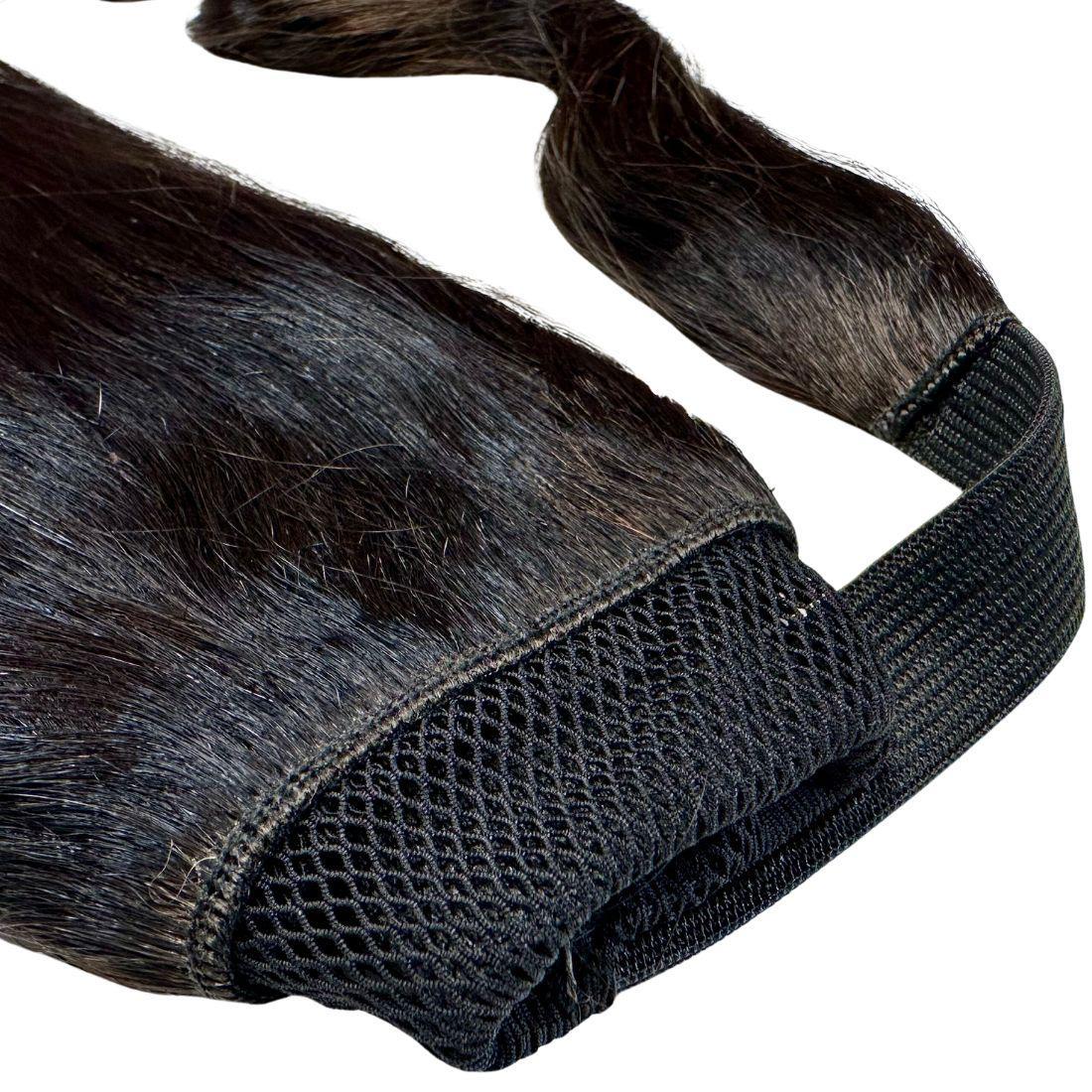Natural Black 100% Human Hair Ponytail Extension Private Label