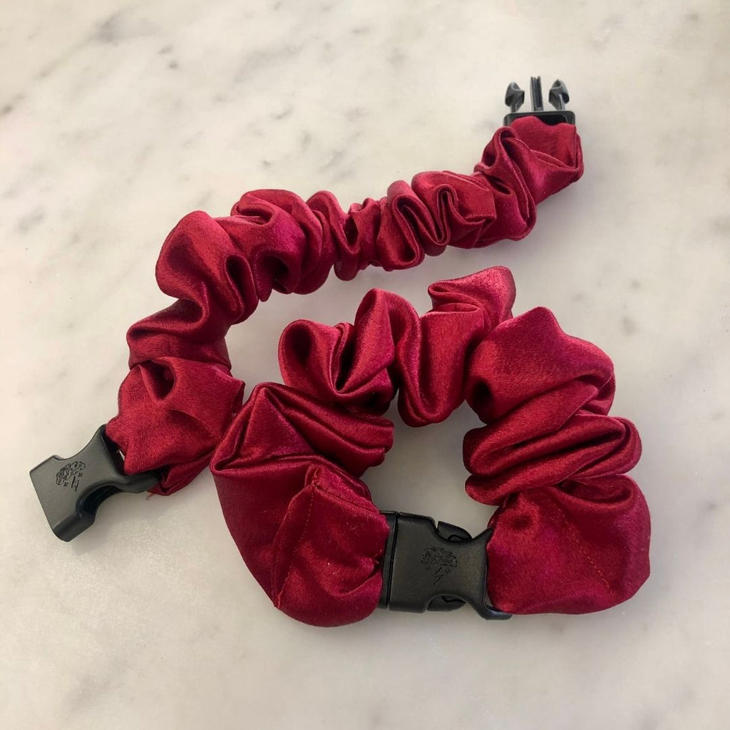 Cherry Red Buckle Scrunchie - No Snagging, No Tangles Buckle Scrunchies by RE.STATEMENT