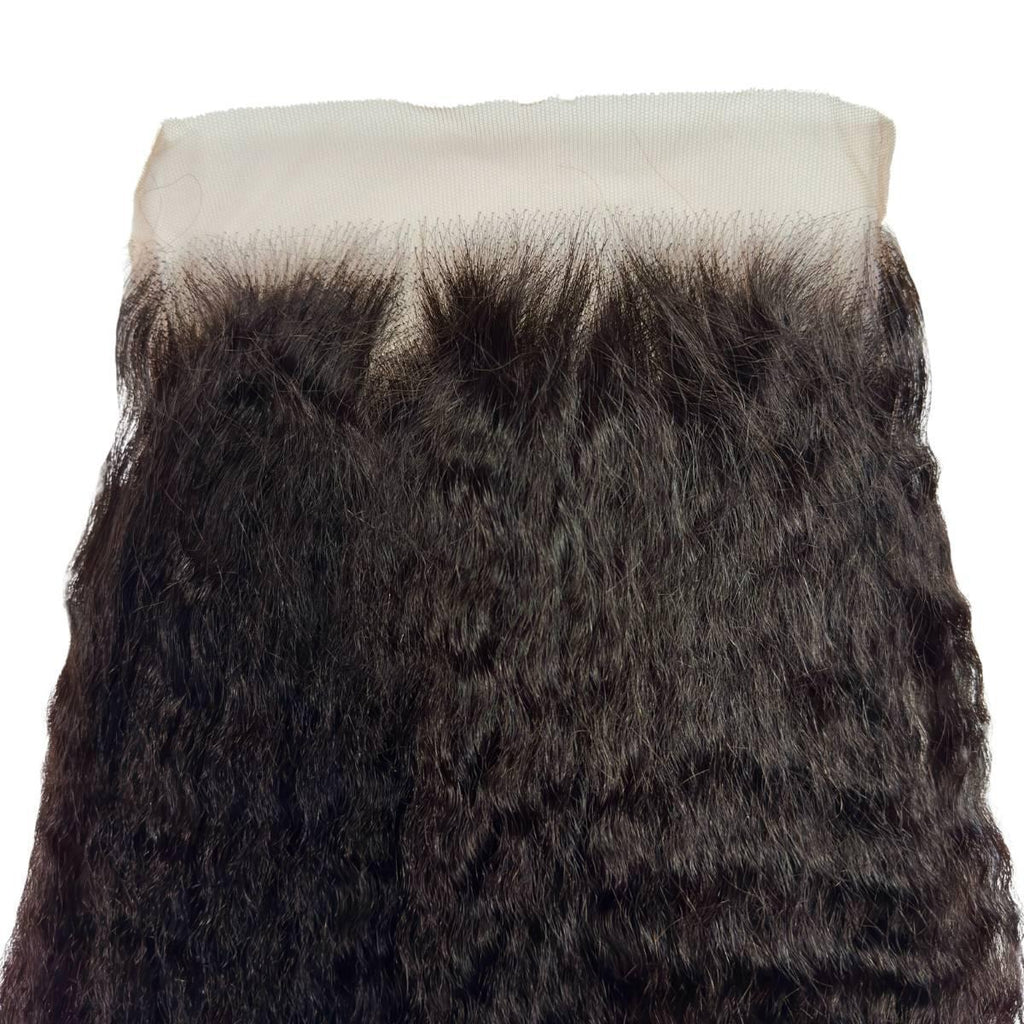 Kinky Straight 7x7 HD Lace Human Hair Closure Private Label