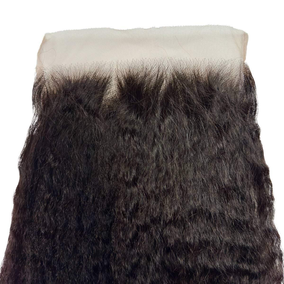 Kinky Straight 7x7 HD Lace Human Hair Closure Private Label