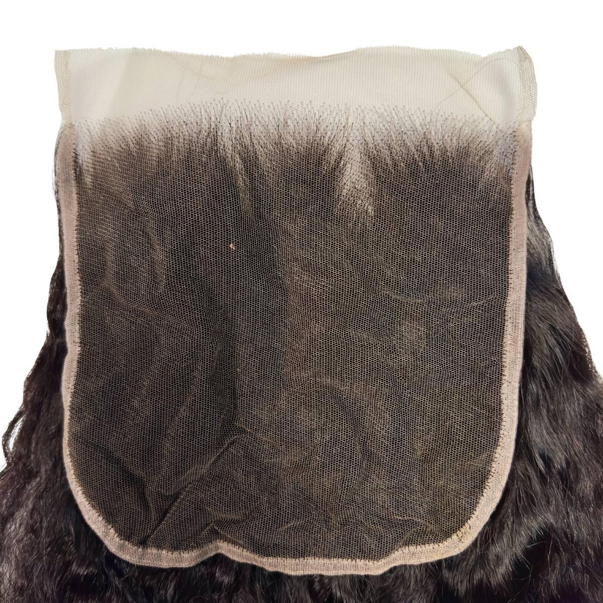 Kinky Straight 7x7 HD Lace Human Hair Closure Private Label