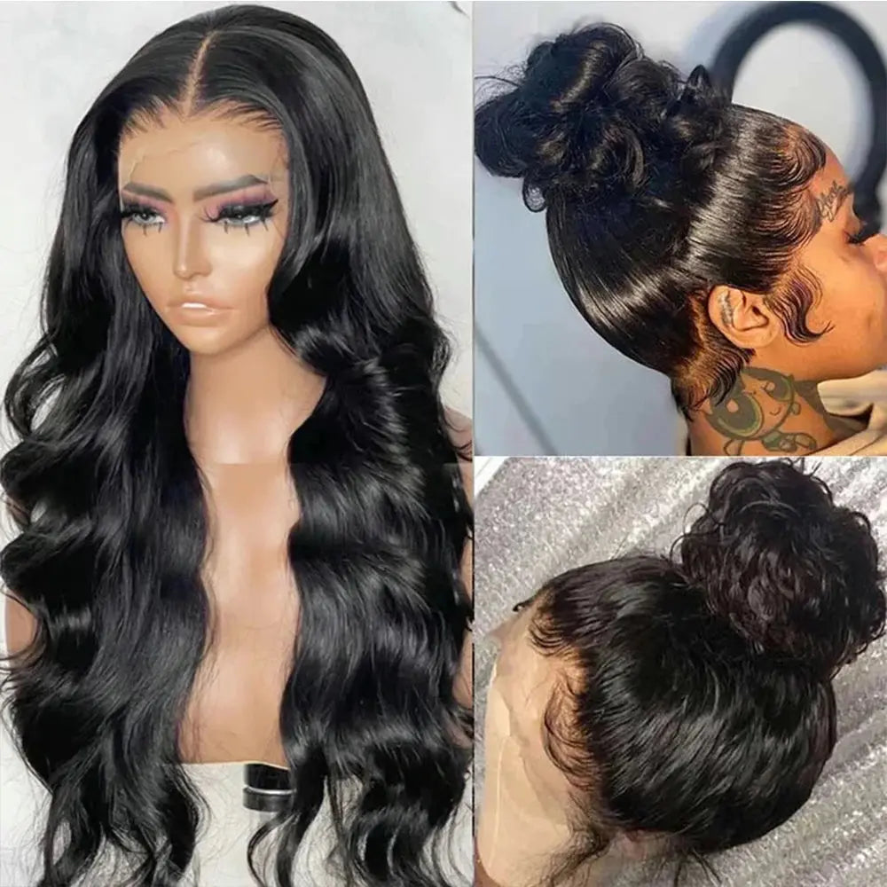 Body Wave 360 Lace Front Wig Human Hair 36 Inches High Density Lace Wig Body Wave HD 360 Full Lace Wig Human Hair Pre Plucked Berracy Human Hair Official Store