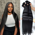 Straight Human Hair Bundles Raw Hair Bundles 100% Natural Human Hair Bundles 2 3 4 Extensions Brazilian Hair Weave Bundles The Hair Plug
