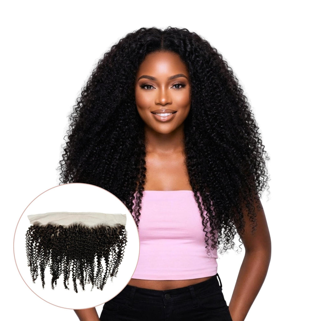 Afro Kinky 13x4 HD Lace Human Hair Frontal Private Label