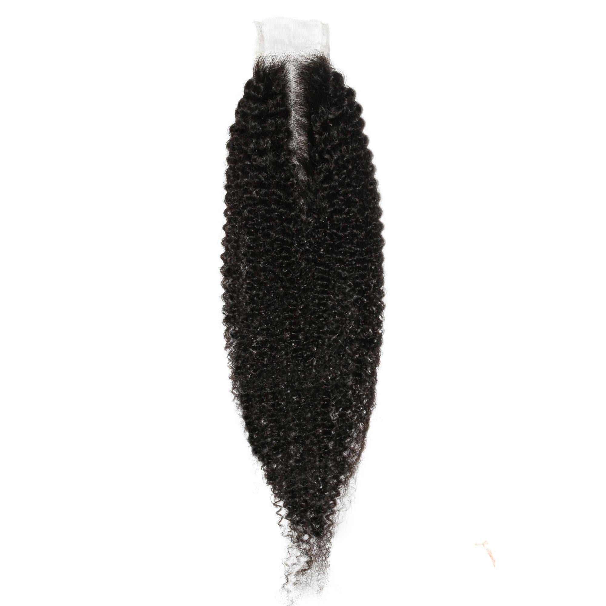 Afro Kinky 2x6 Transparent Lace Human Hair Closure Private Label