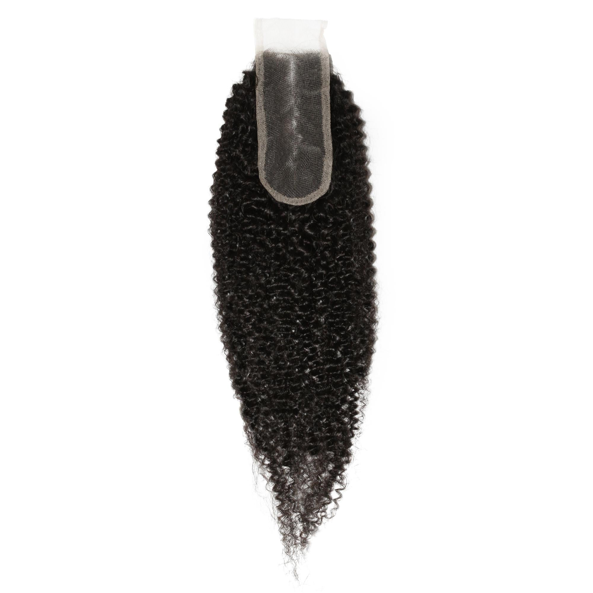 Afro Kinky 2x6 Transparent Lace Human Hair Closure Private Label