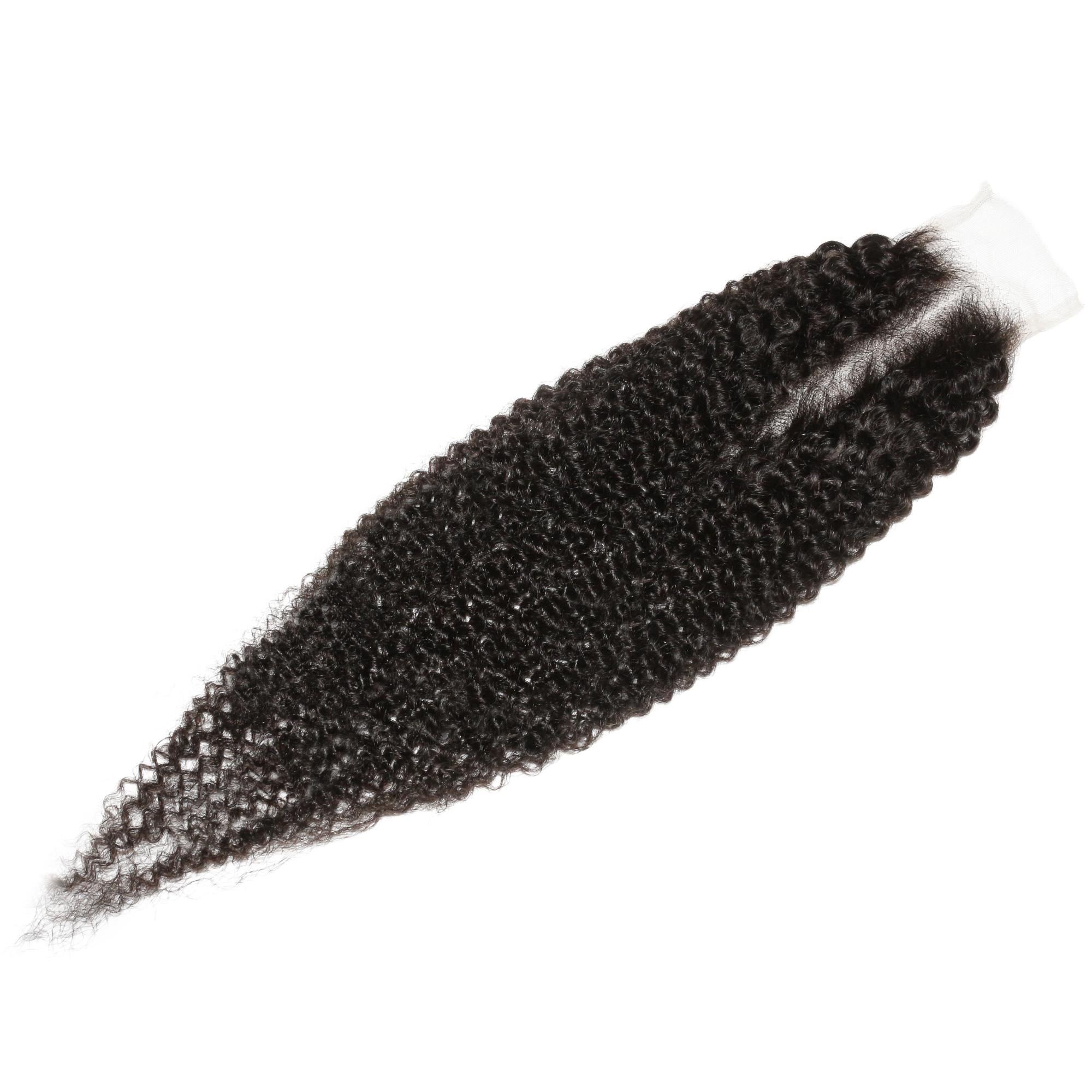 Afro Kinky 2x6 Transparent Lace Human Hair Closure Private Label