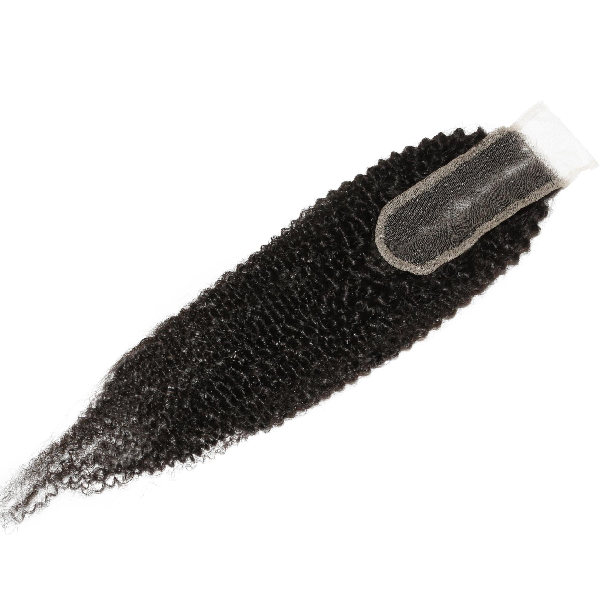 Afro Kinky 2x6 Transparent Lace Human Hair Closure Private Label