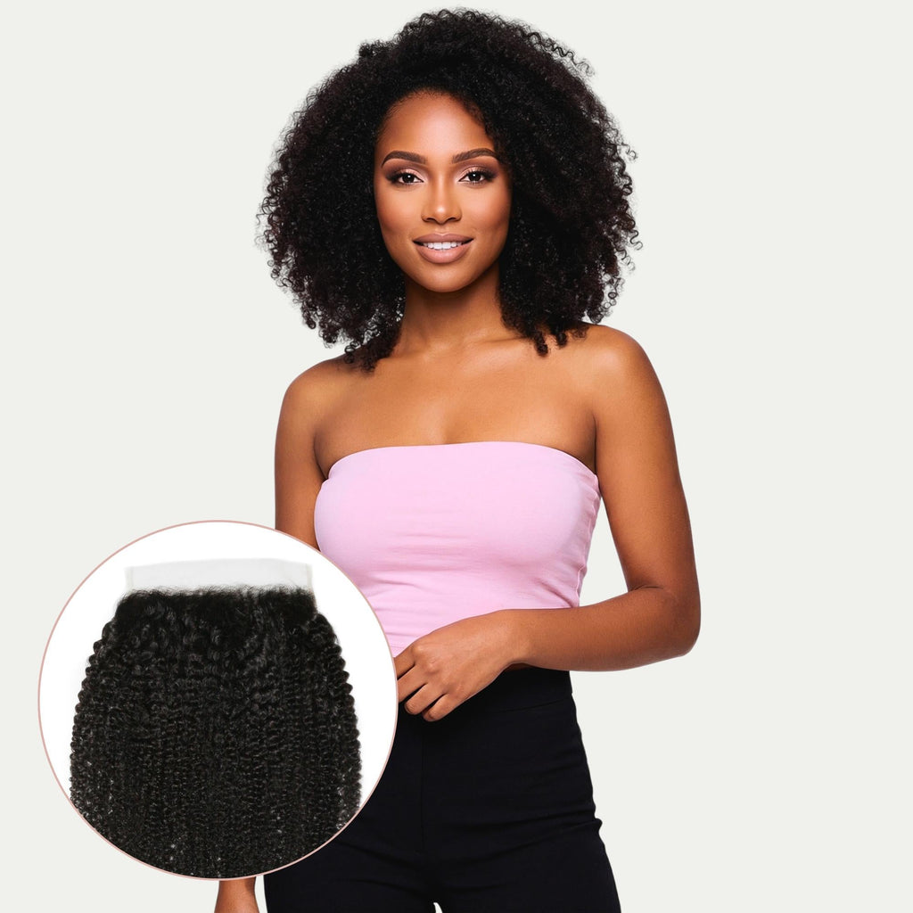 Afro Kinky 7x7 HD Lace Human Hair Closure Private Label
