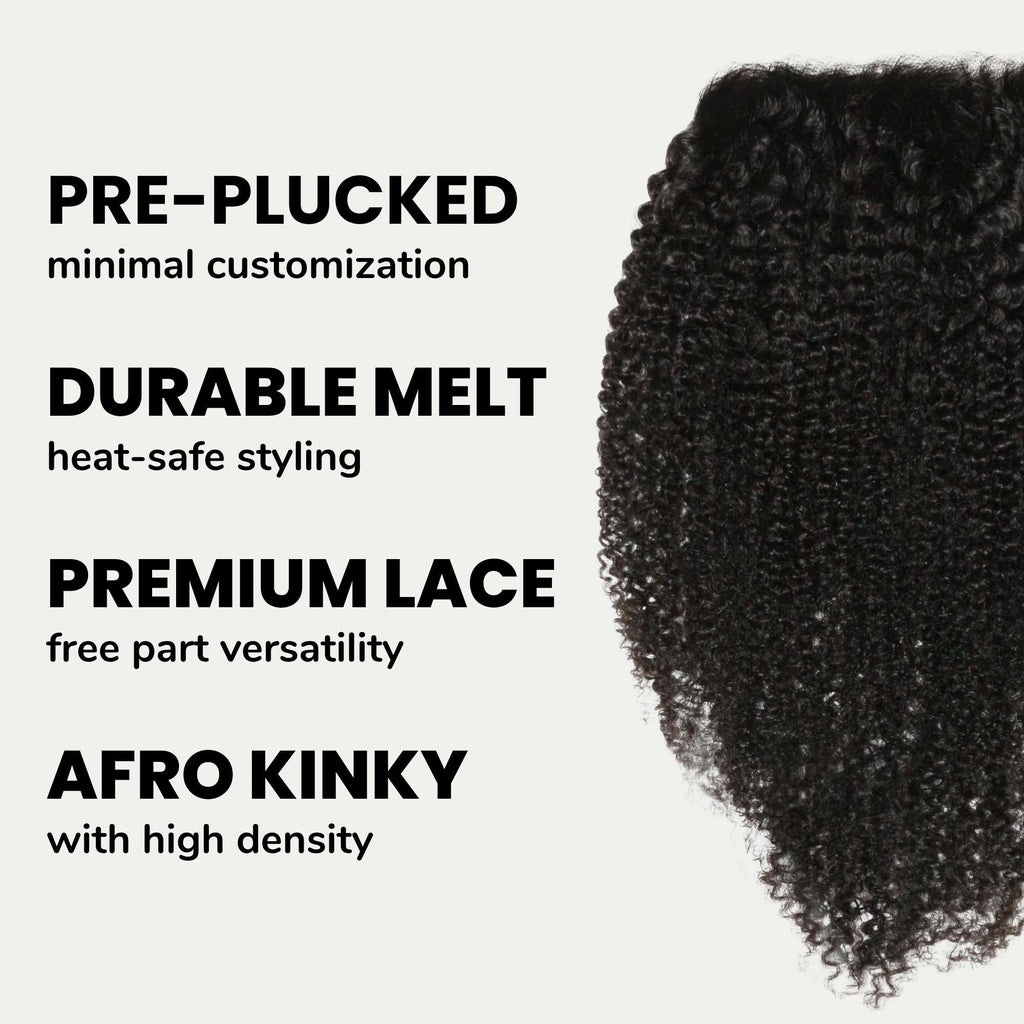 Afro Kinky 7x7 HD Lace Human Hair Closure Private Label