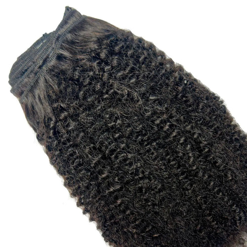 Afro Kinky Curly Clip-In 100% Human Hair Extensions Private Label
