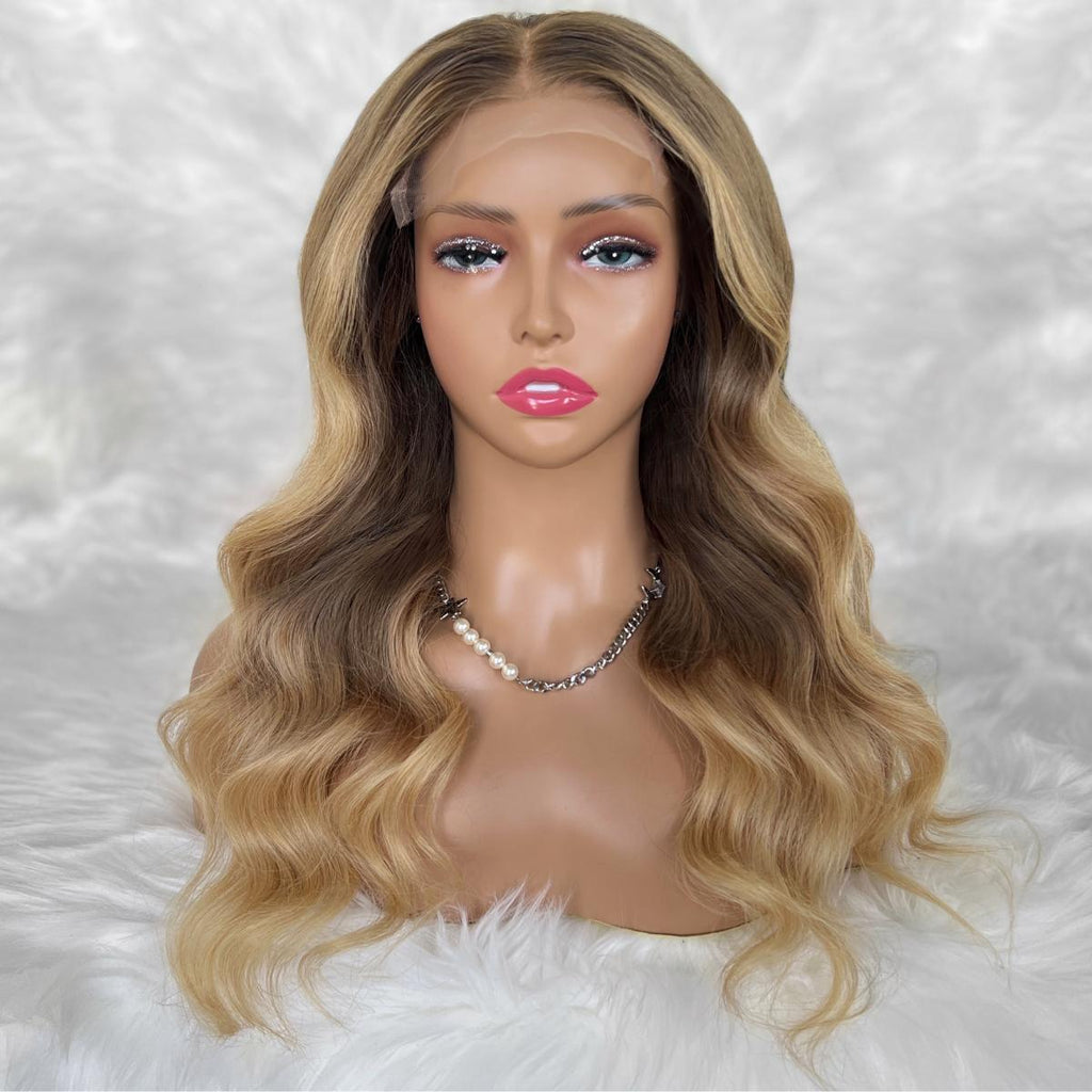 Aubrey Glueless 5x5 HD Lace Professionally Colored 100% Human Hair Closure Wig