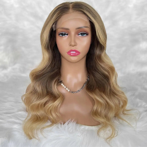Aubrey Glueless 5x5 HD Lace Professionally Colored 100% Human Hair Closure Wig Private Label