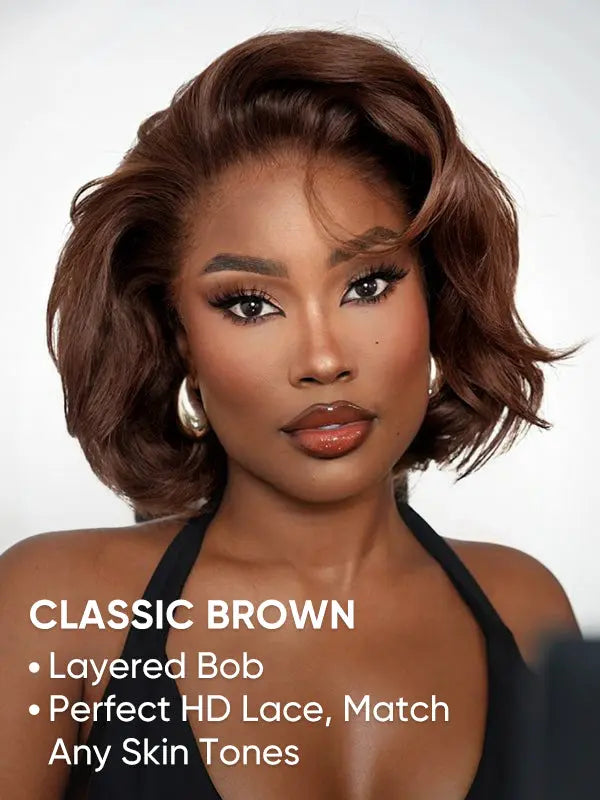HPG The Auburn Affair Bob | Layered 13×4 Lace Front Wig The Hair Plug