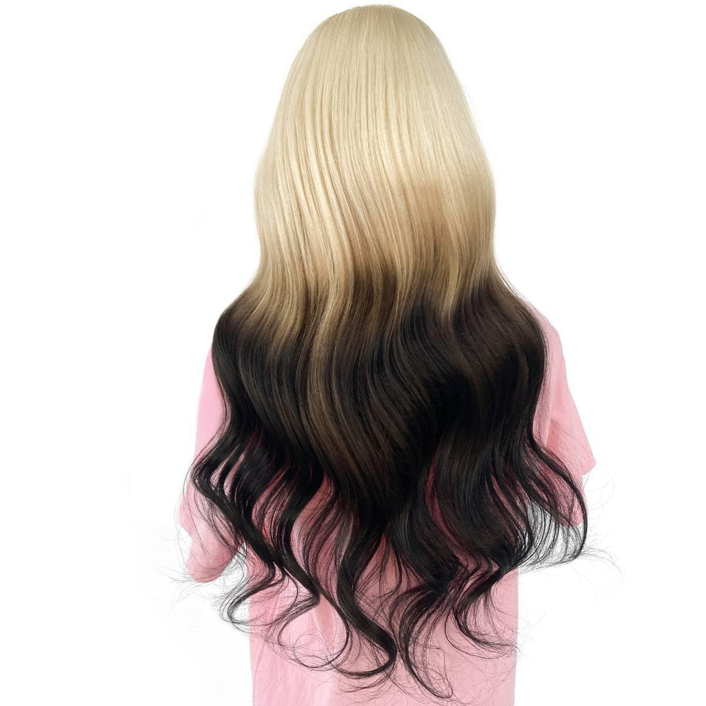 Raw Aurora Glueless 5x5 HD Lace Professionally Colored 100% Human Hair Closure Wig Private Label