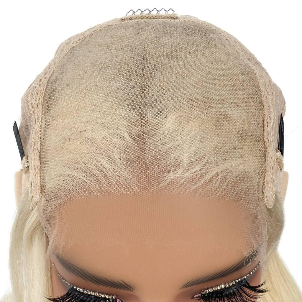 Raw Aurora Glueless 5x5 HD Lace Professionally Colored 100% Human Hair Closure Wig Private Label