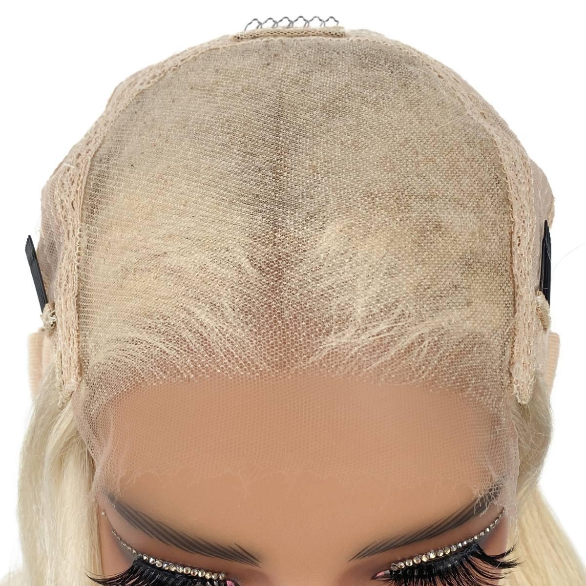 Raw Aurora Glueless 5x5 HD Lace Professionally Colored 100% Human Hair Closure Wig Private Label