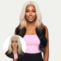 Raw Aurora Glueless 5x5 HD Lace Professionally Colored 100% Human Hair Closure Wig Private Label