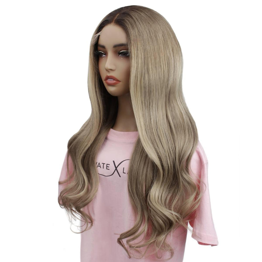 Raw Autumn Glueless 5x5 HD Lace Professionally Colored 100% Human Hair Closure Wig Private Label