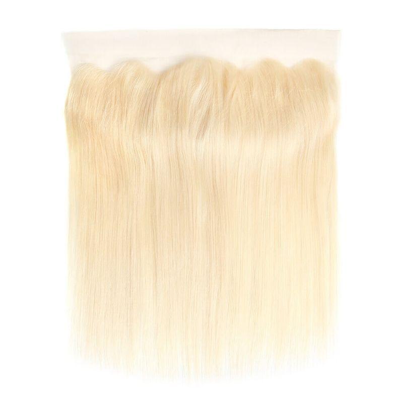 Blonde Straight 13x4 Transparent Lace Human Hair Frontal Private Label