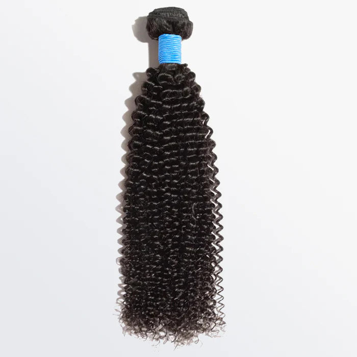Kinky Curly Brazilian 100% Virgin Hair Bundles 1B Natural Black