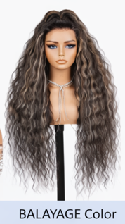 Black 24' Transparent Lace Front Wig Preplucked Long Big Wave Brazilian Human Hair Body Wave Frontal