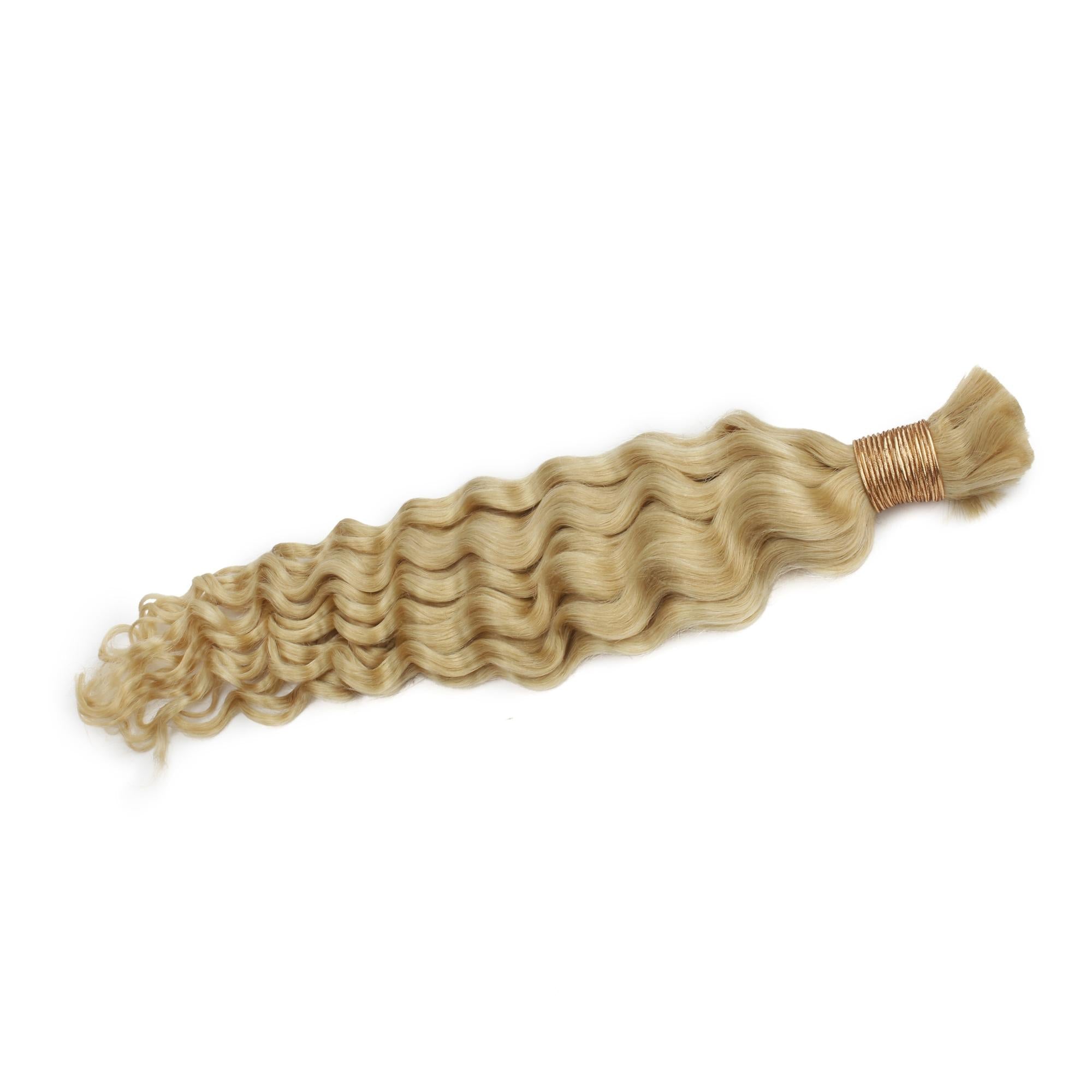 Blonde Deep Wave Bulk 100% Human Braiding Hair Private Label