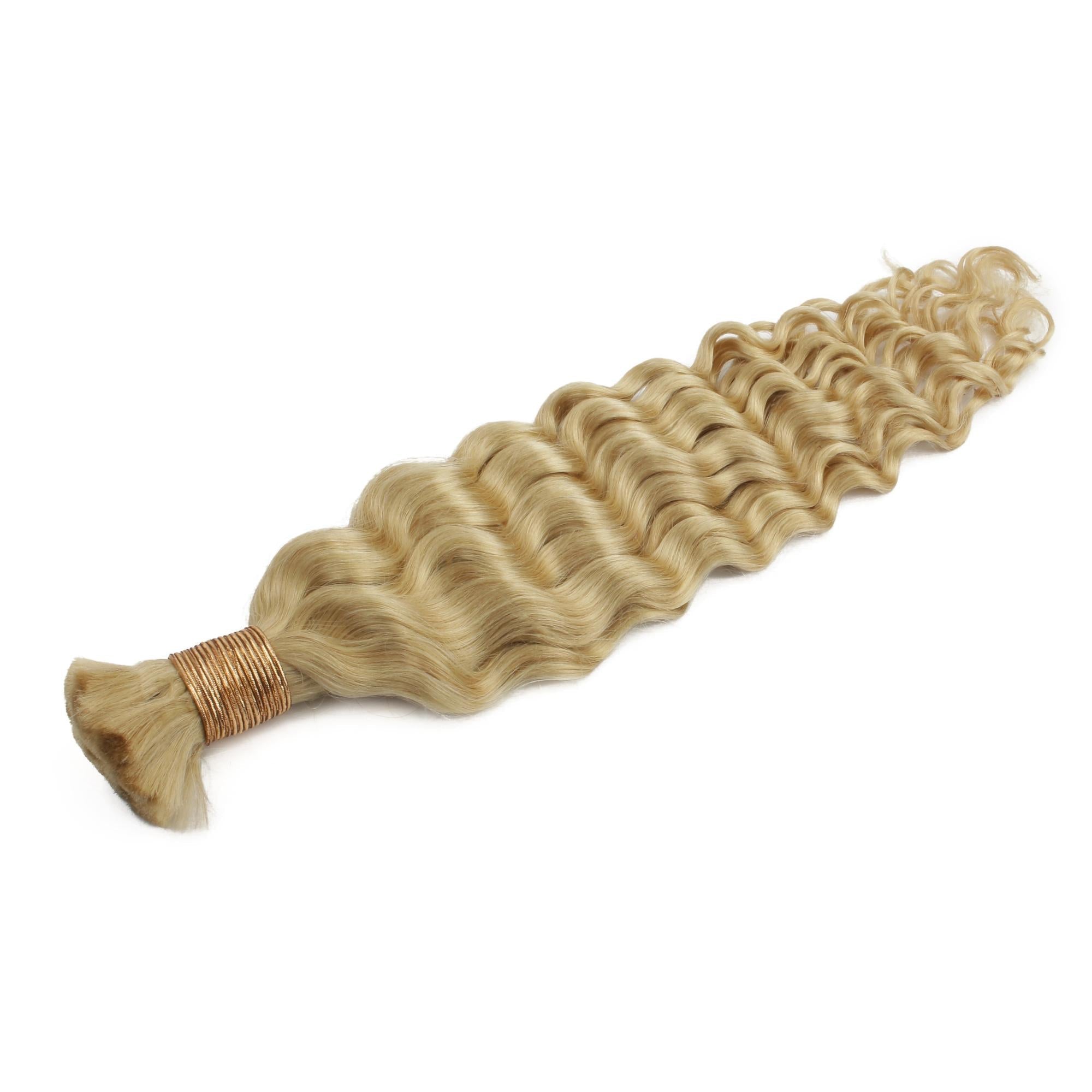Blonde Deep Wave Bulk 100% Human Braiding Hair Private Label