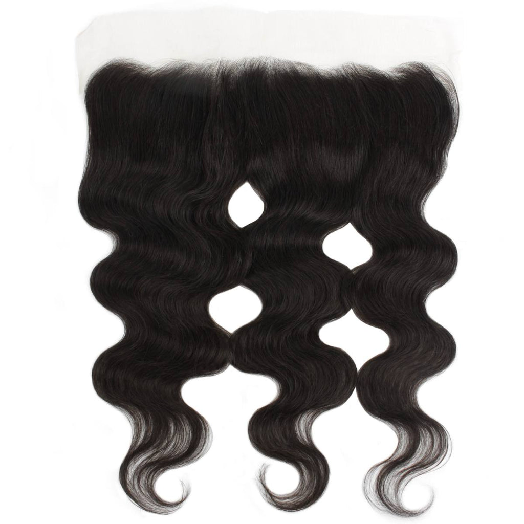 Brazilian Body Wave 13x4 Transparent Lace Human Hair Frontal Private Label
