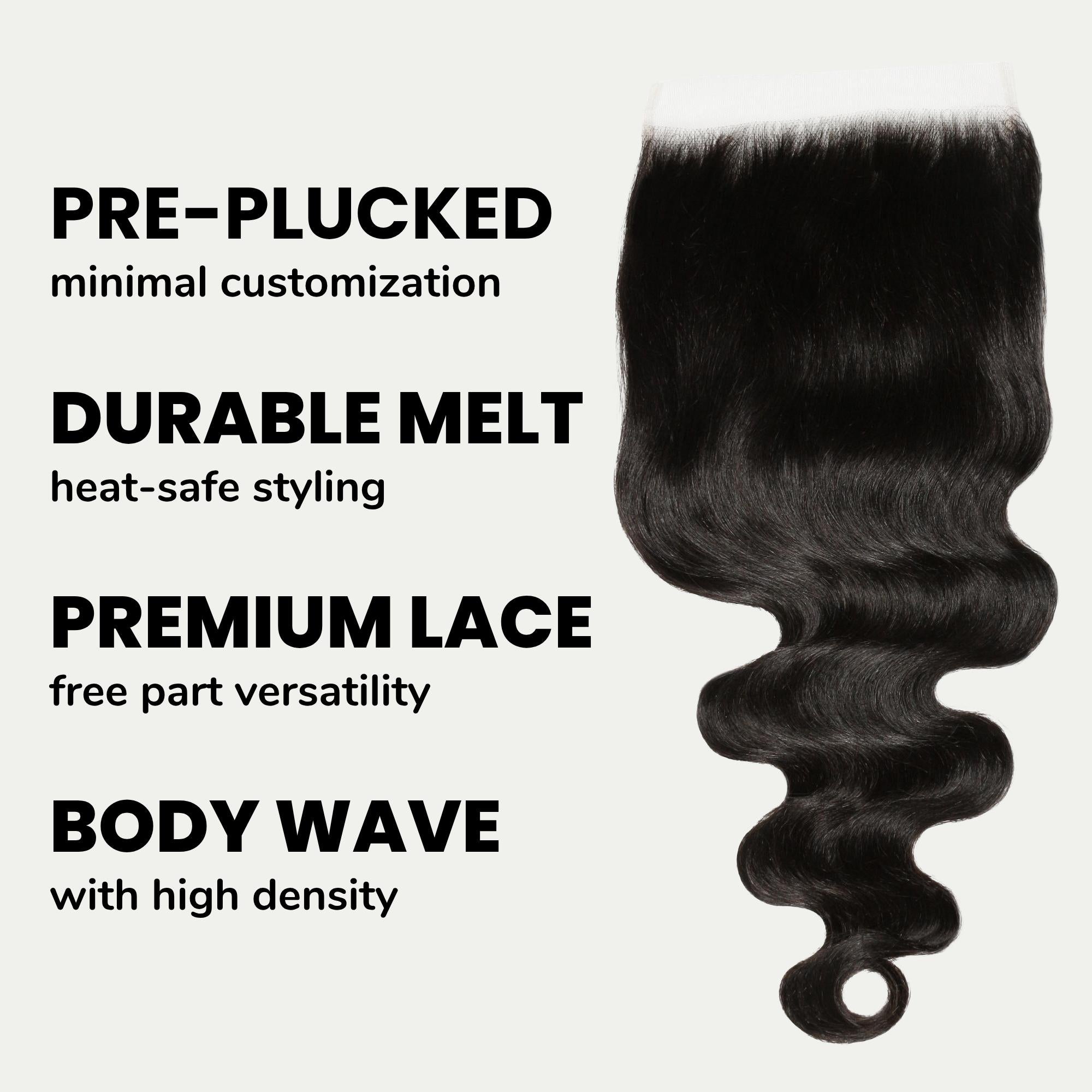 Body Wave 7x7 HD Lace Human Hair Closure Private Label